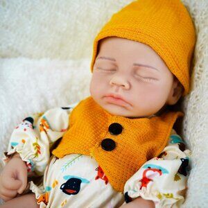 12 inch Full Body Silicone Realistic Sleeping Newborn Baby Girl Reborn Dolls
